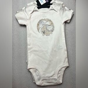 Carters Child Of Mine NWT 3 pack Farm Animals Unisex Baby Brown/Grey Onesies 12m
